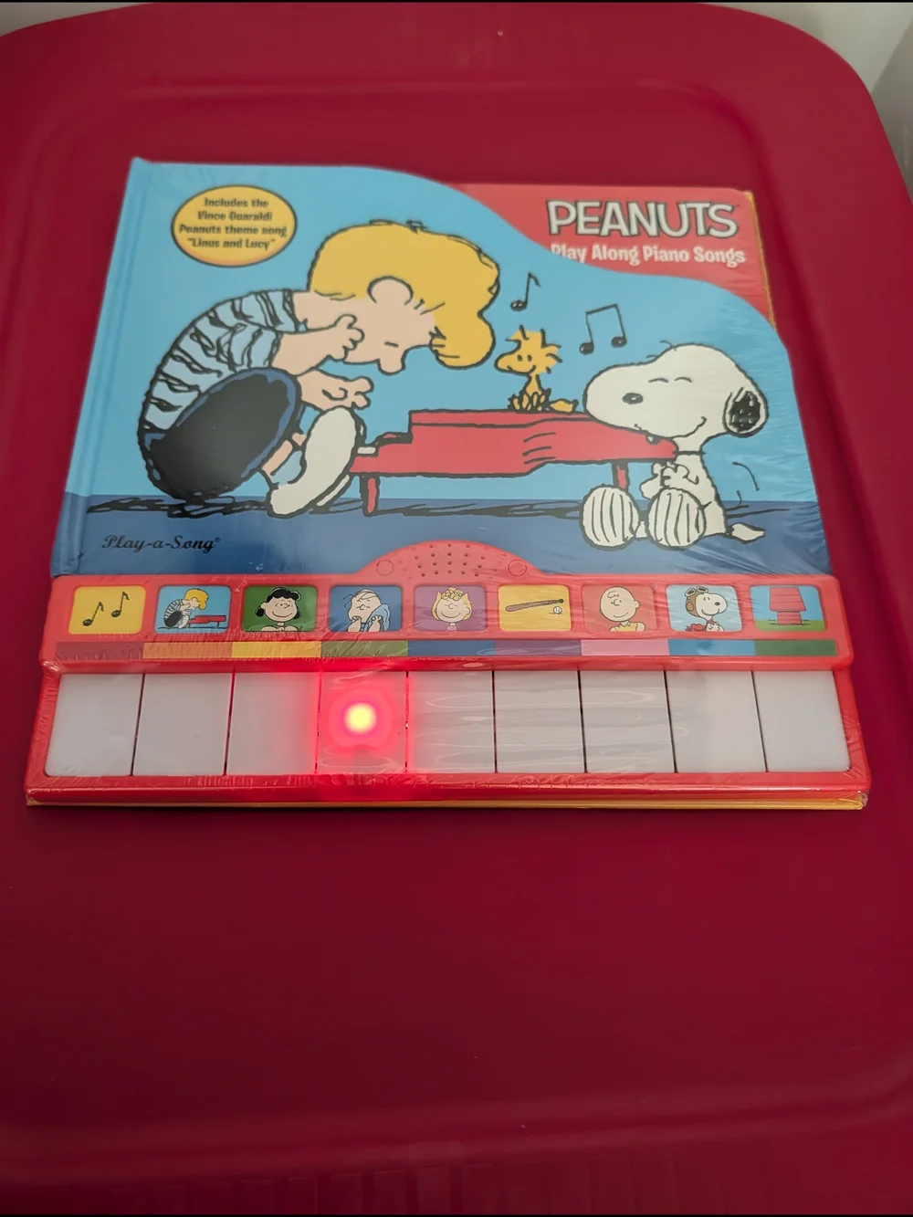 Peanuts Interactive Sound Book Play Along Piano Songs Rare New Linus Lucy Song